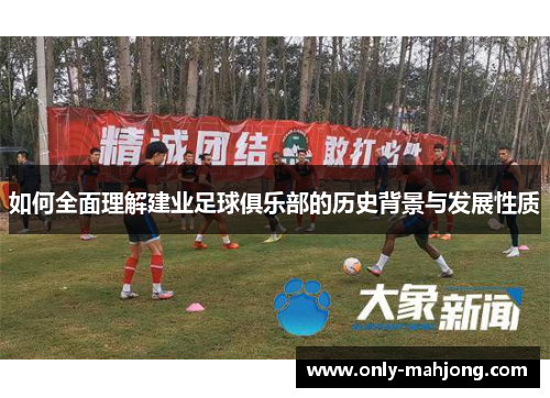 如何全面理解建业足球俱乐部的历史背景与发展性质